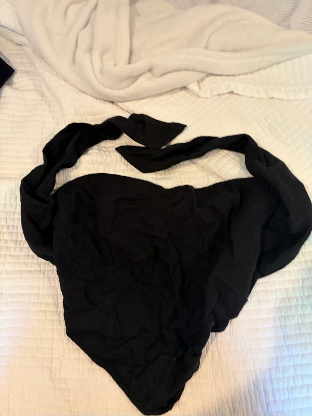 Black Abercrombie and Fitch Women's scarf top Bandana -